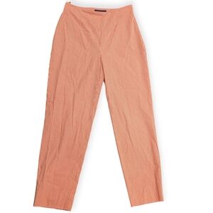PIAZZA SEMPIONE Made in Italy Coral striped capri pants Women's size 4/42 Career